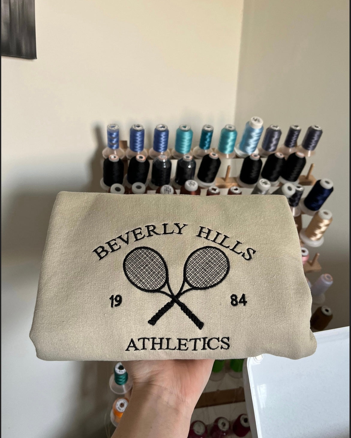 Beverly Hills Embroidery Sweatshirt