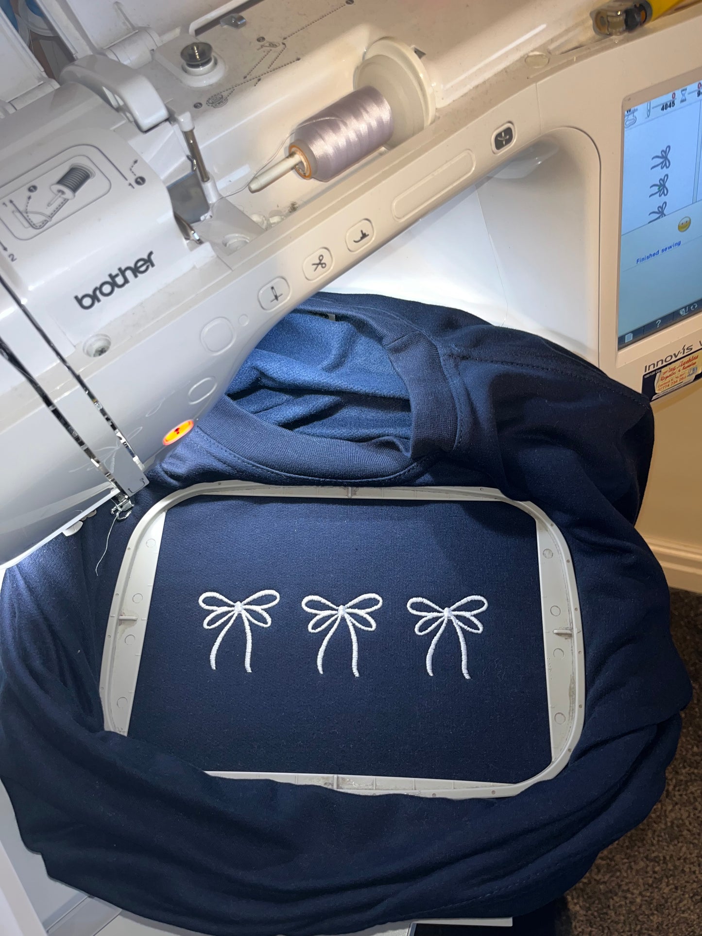 Three Bow Sweatshirt