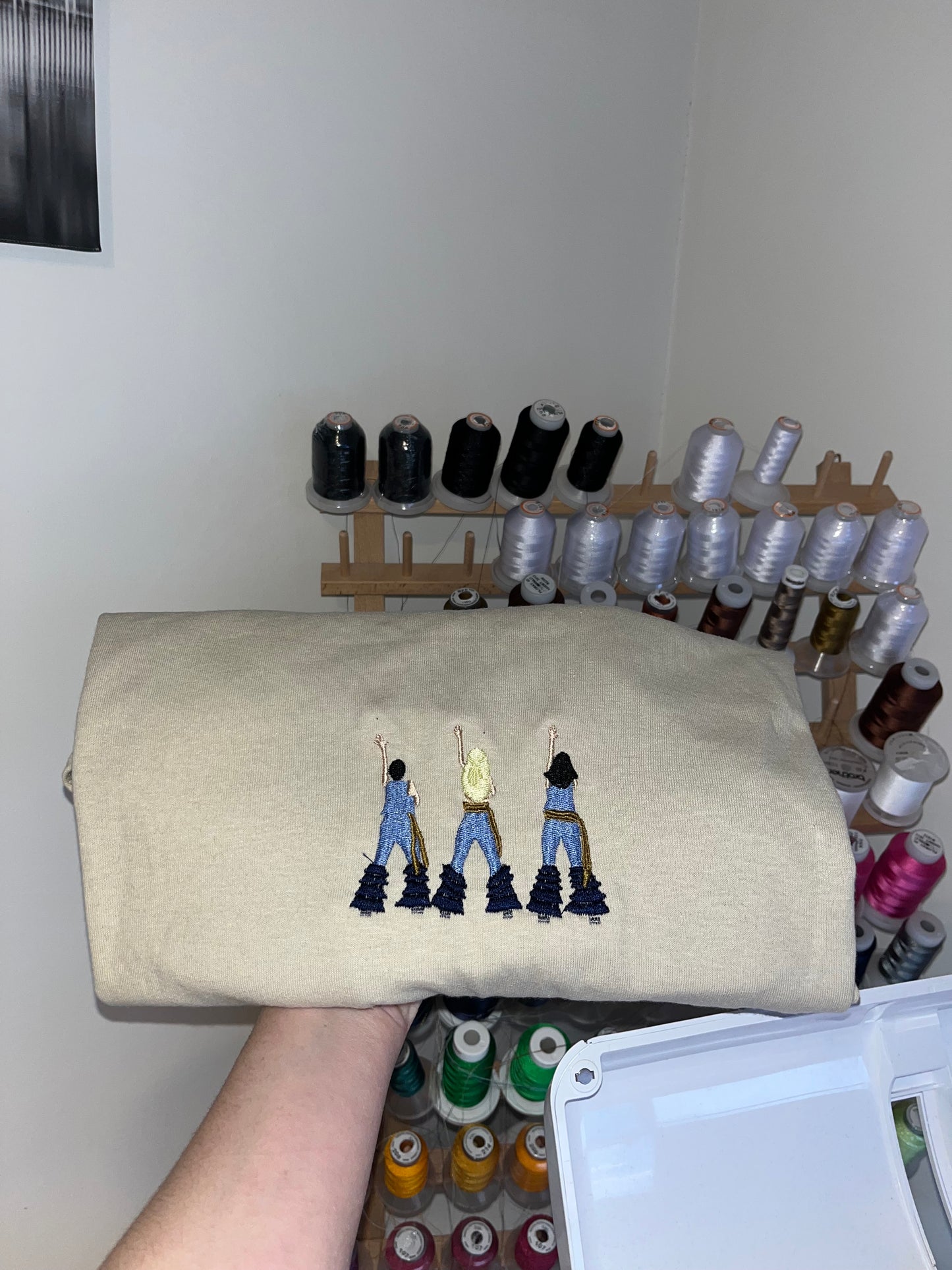 Three Ladies Embroidery T-Shirt