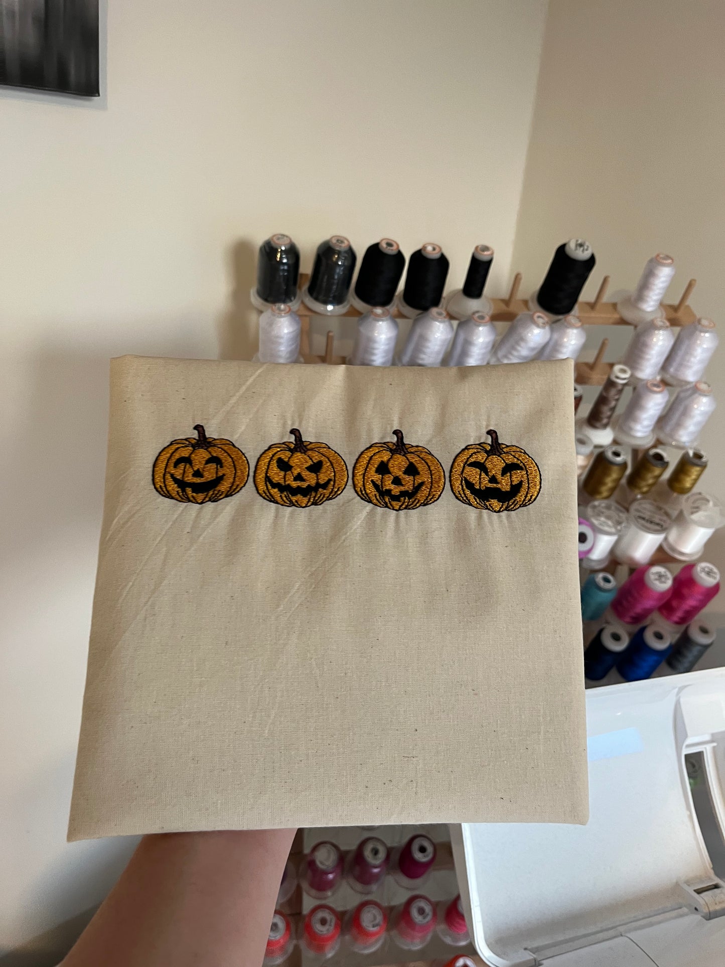Pumpkin Row Tote Bag