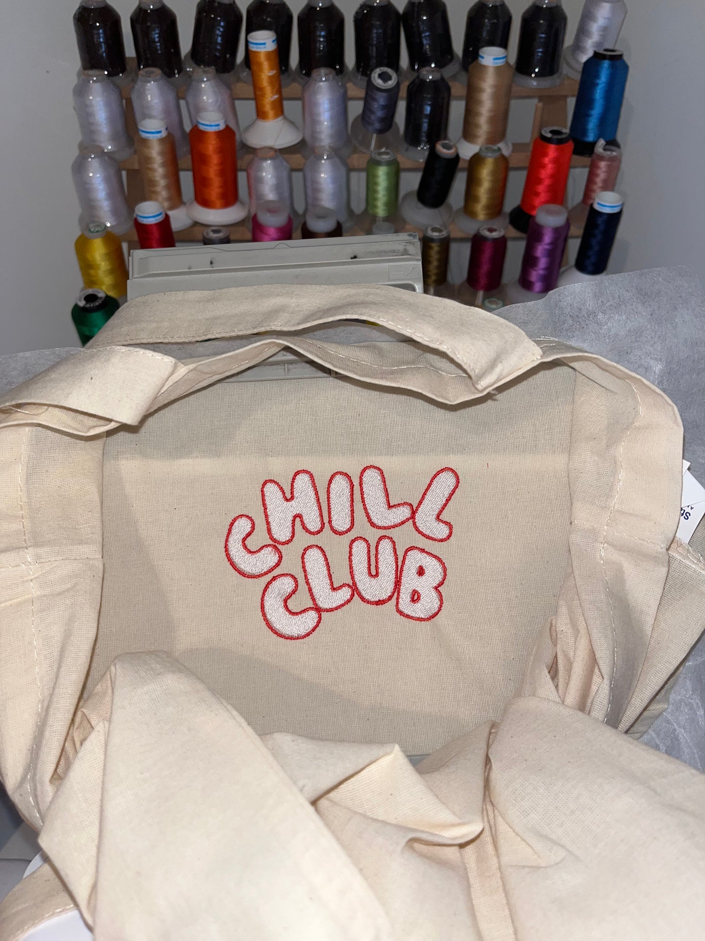 Chill Club Outline Tote Bag