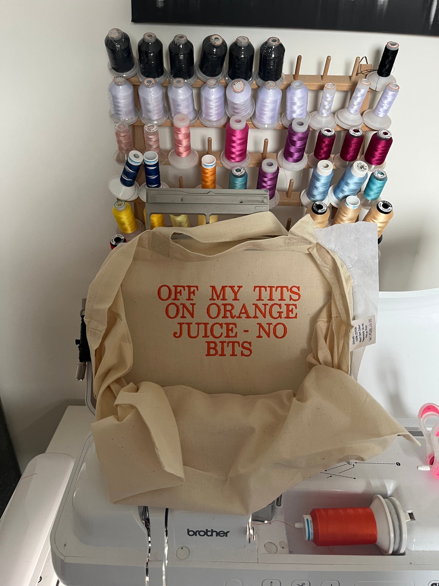 Orange Juice No Bits Tote Bag