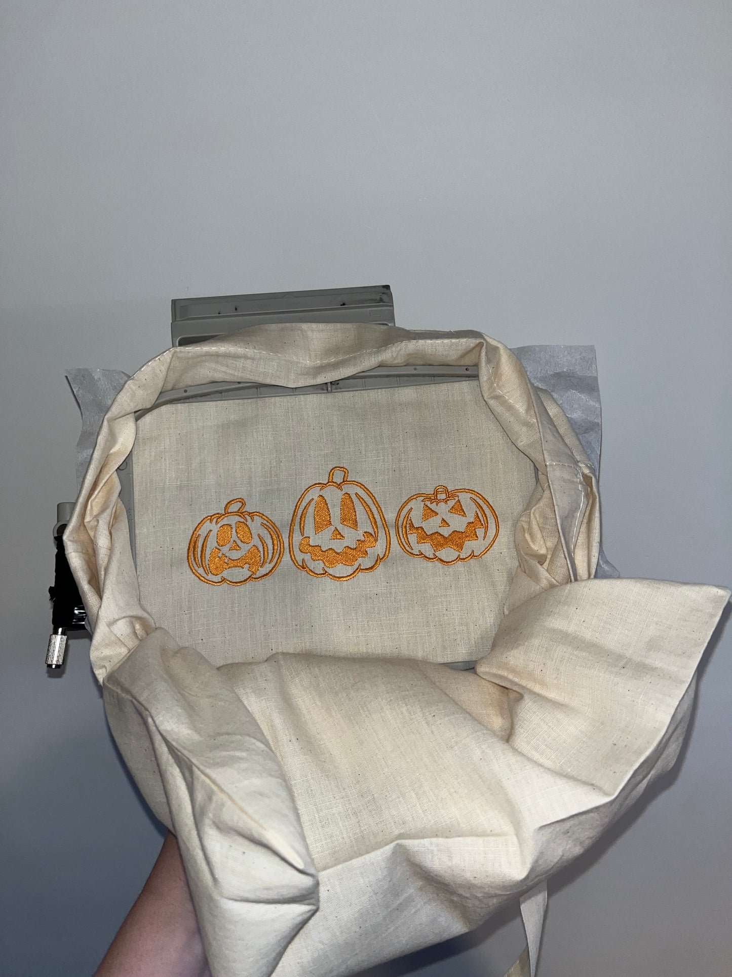 Three Pumpkins Tote Bag
