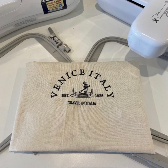 Venice Embroidery Tote Bag