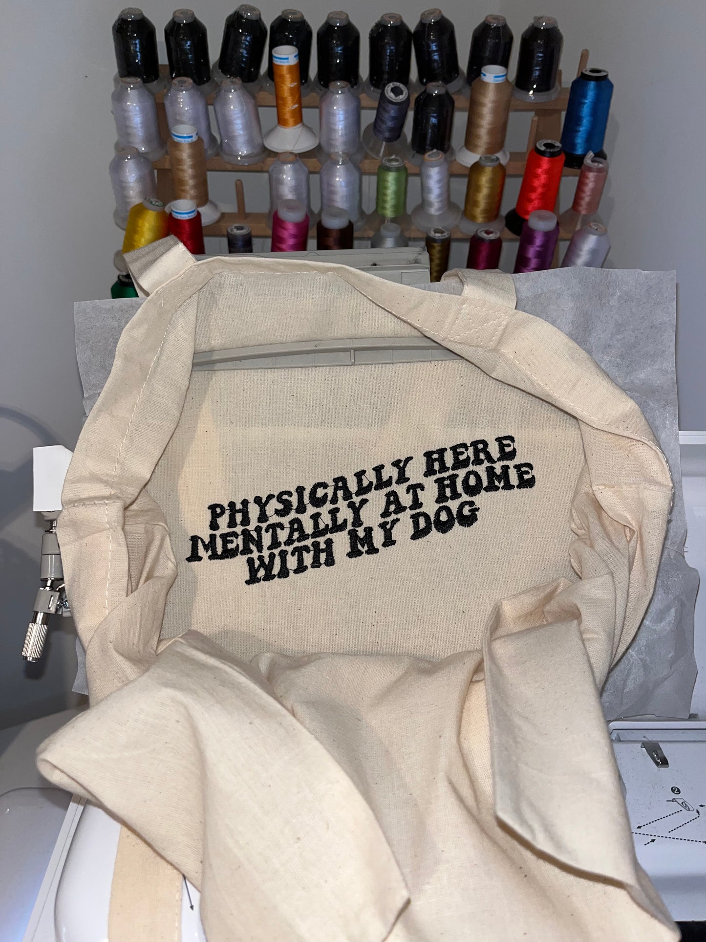 Mentally Dog Tote Bag