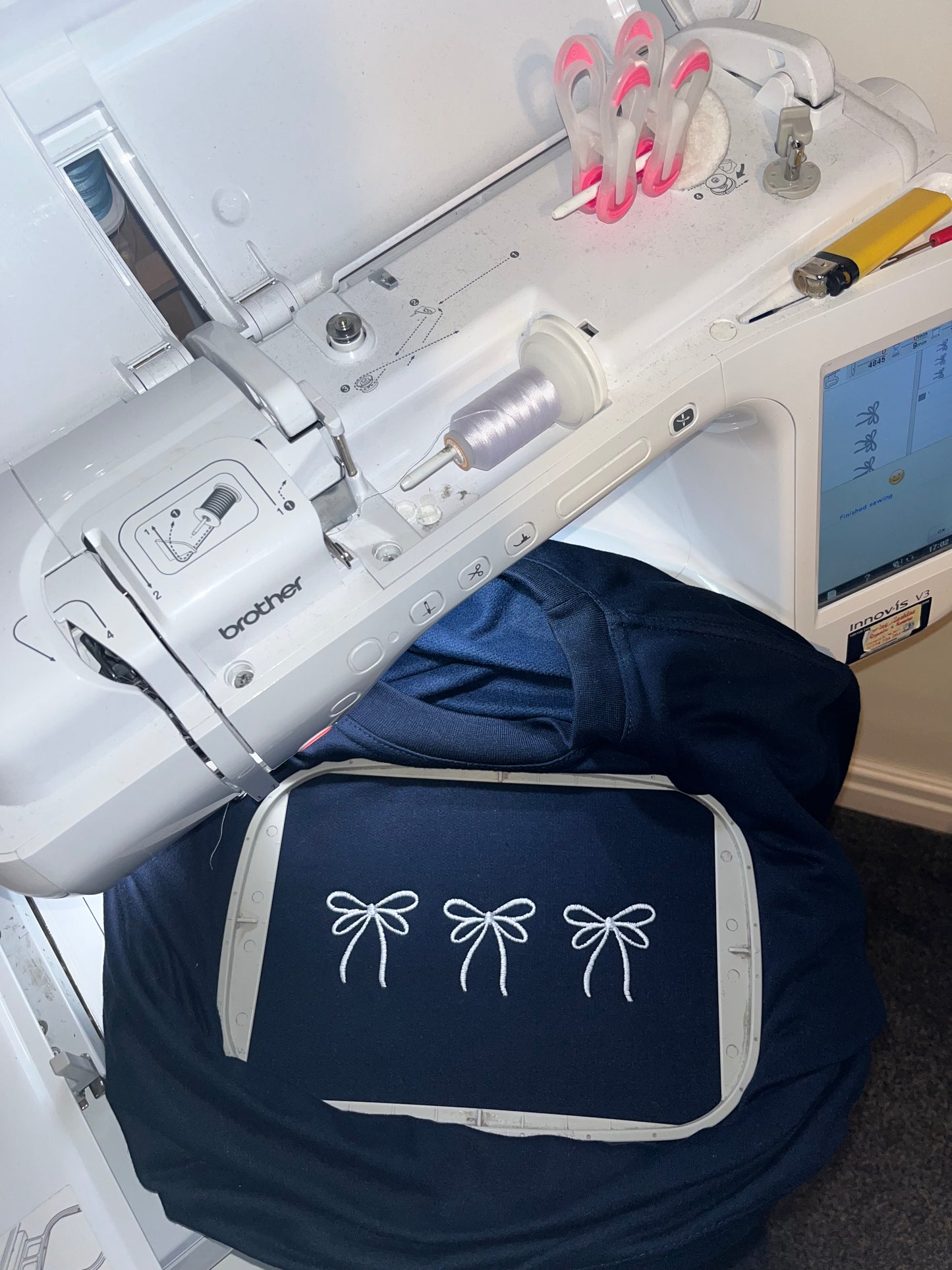 Three Bow Sweatshirt