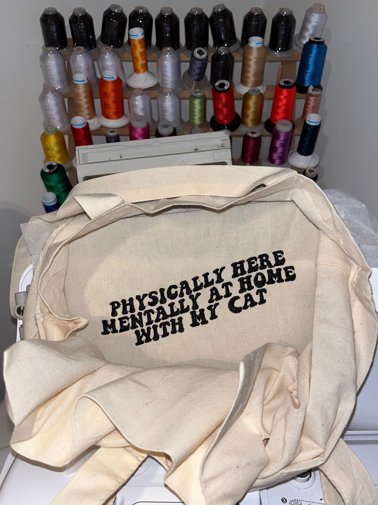 Mentally Cat Tote Bag