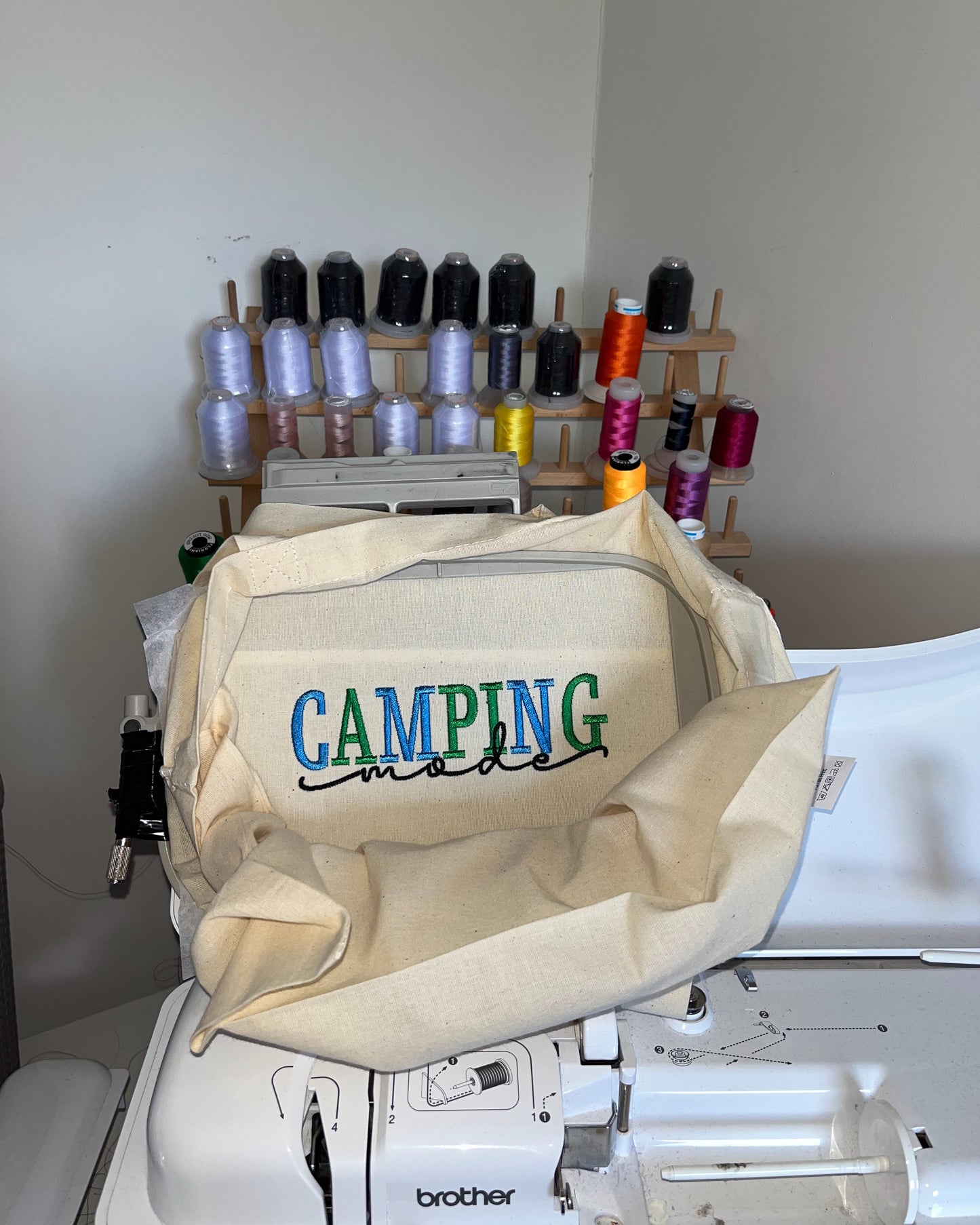 Camping Mode Tote Bag