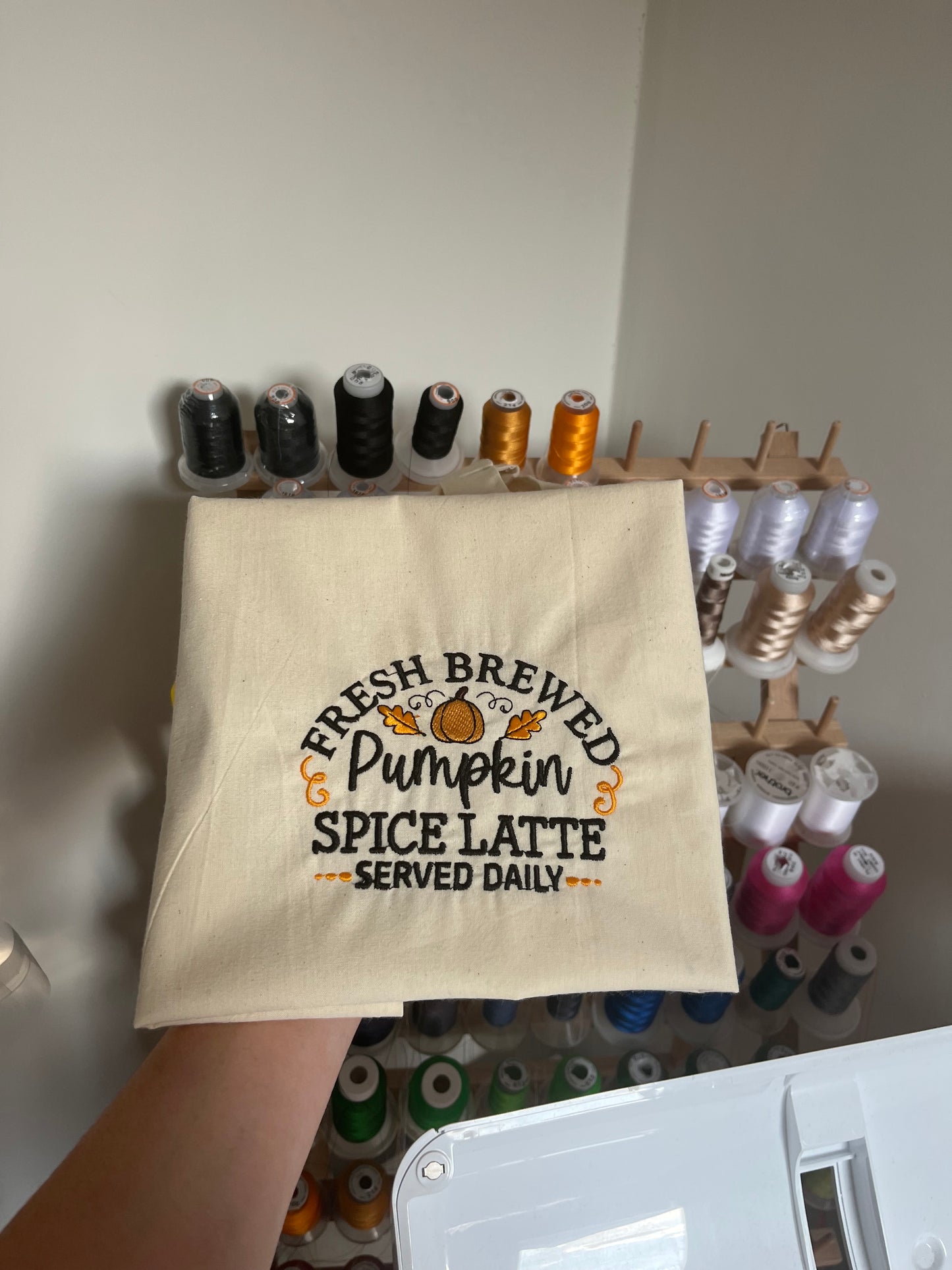 Spiced Latte Pumpkin Tote Bag