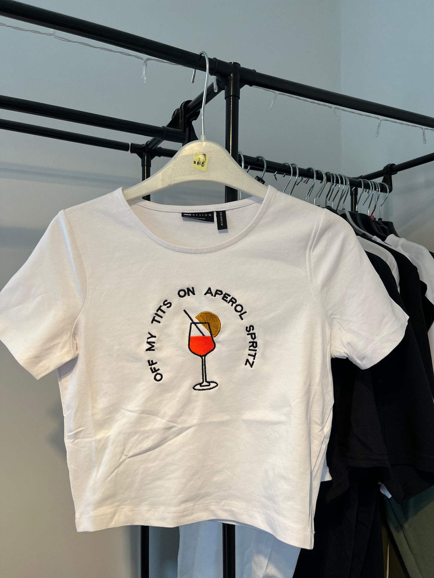 Womens Cropped Aperol Spritz T-Shirt