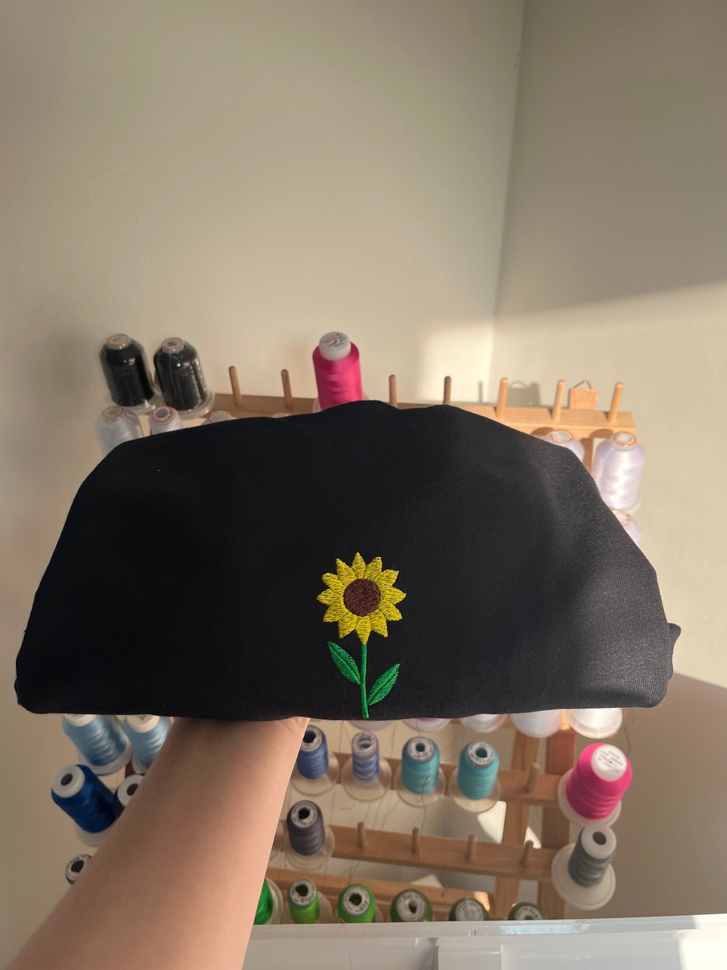 Sunflower Embroidery T-Shirt