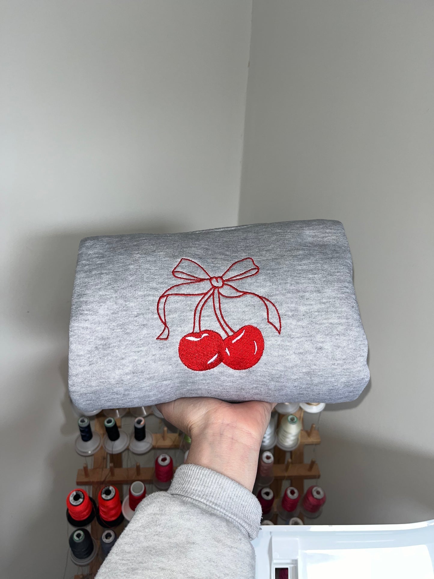 Cherry Bow Sweatshirt