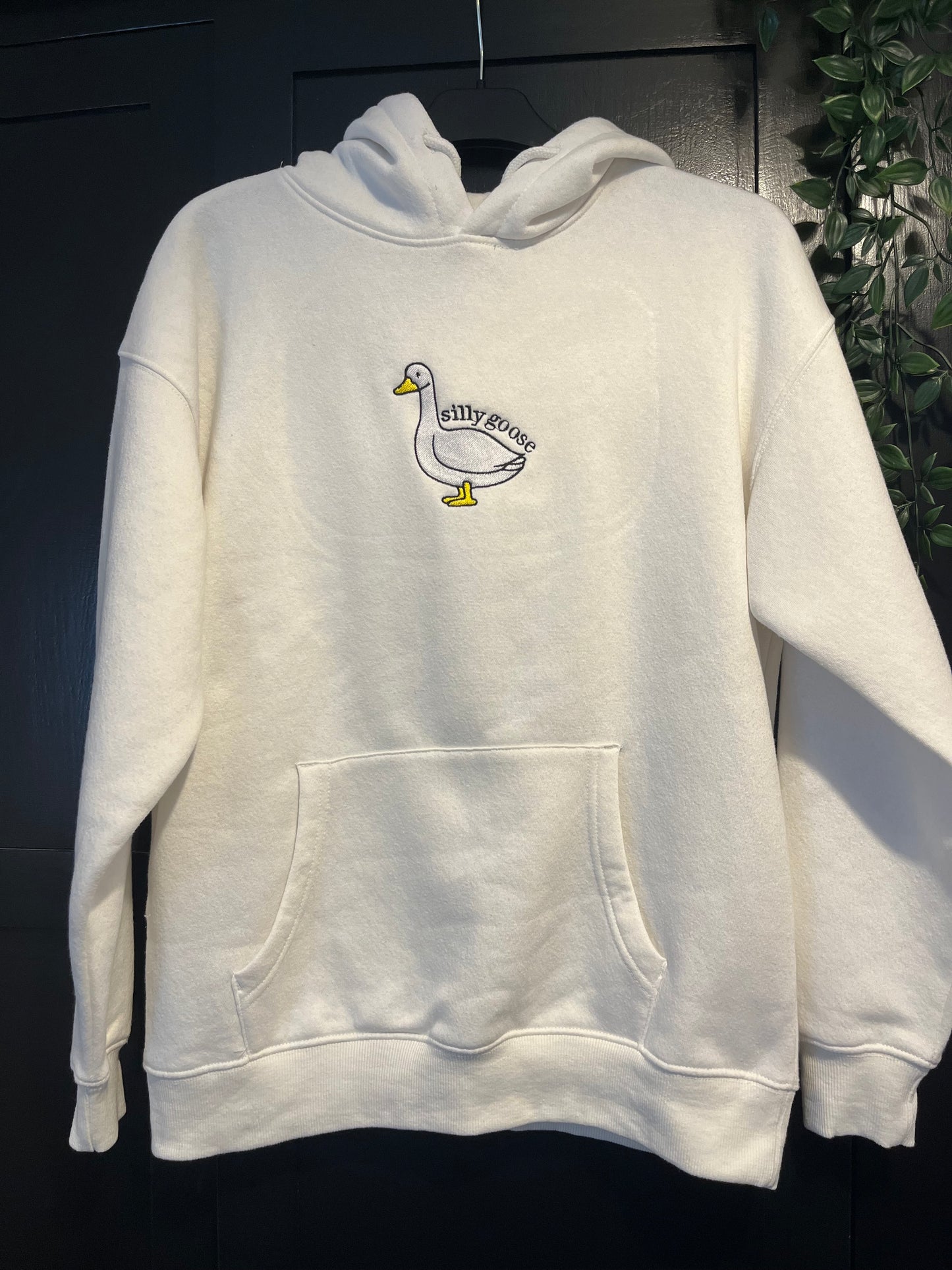 Silly Goose Embroidery Hoodie