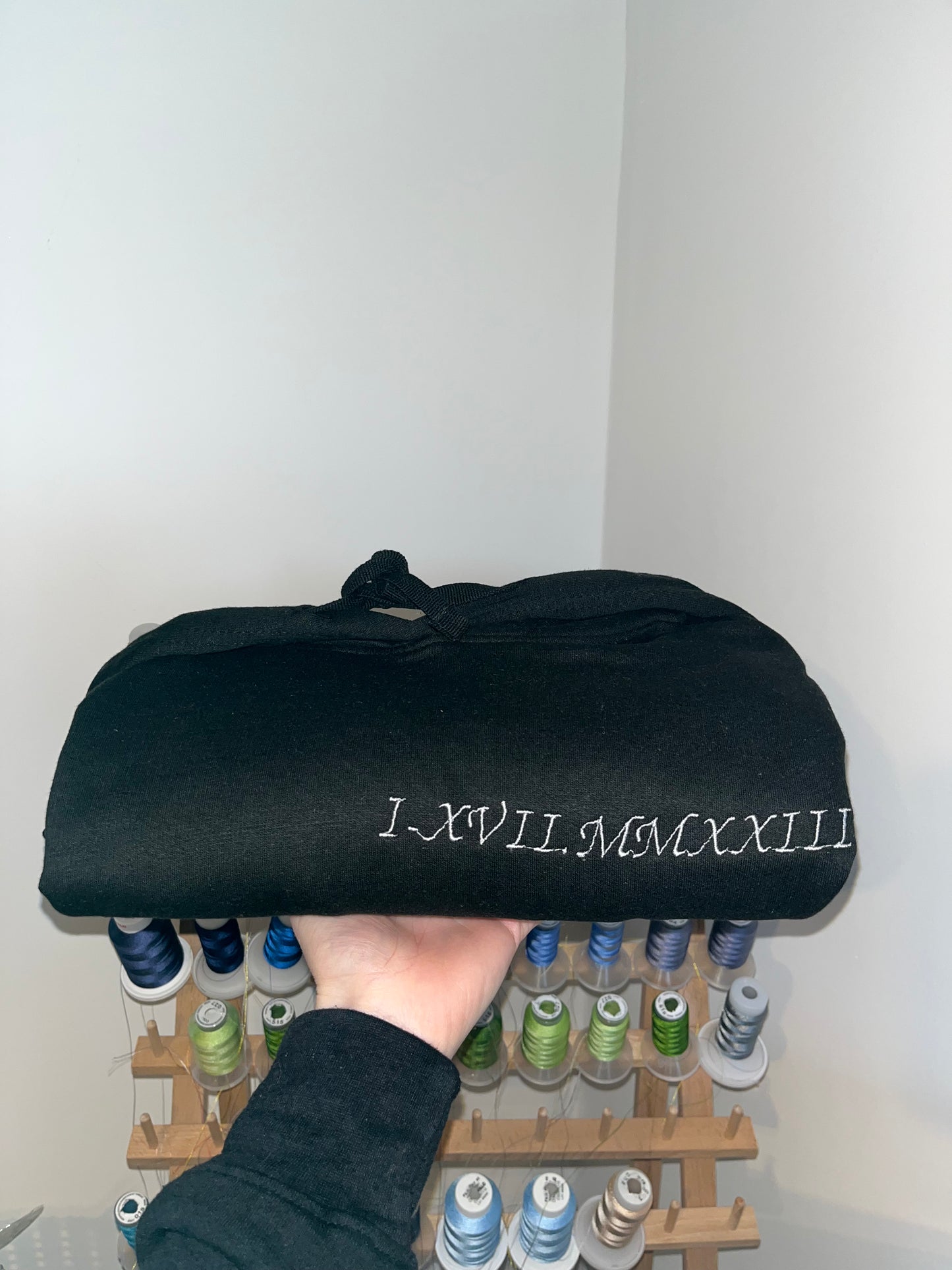 Roman Numerals Dated Hoodies