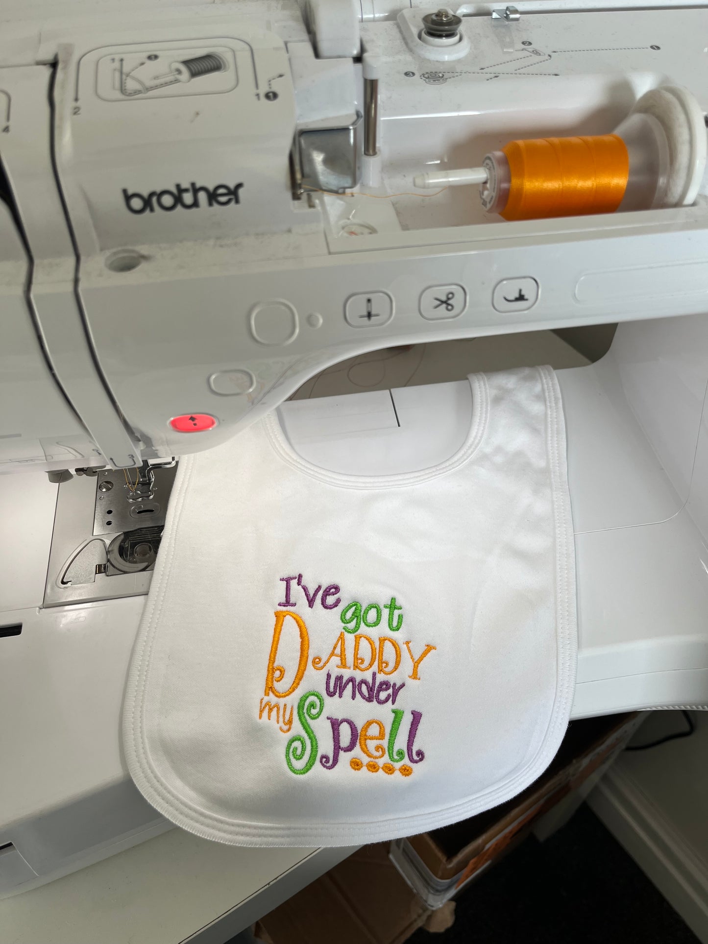 Daddys Spell Baby Bib