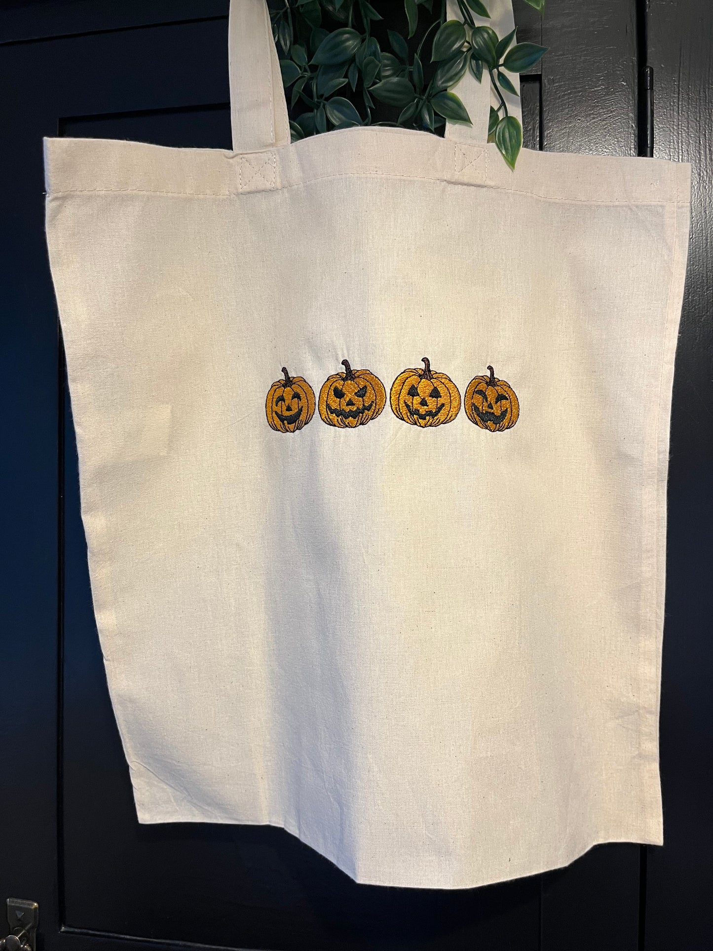 Pumpkin Row Tote Bag