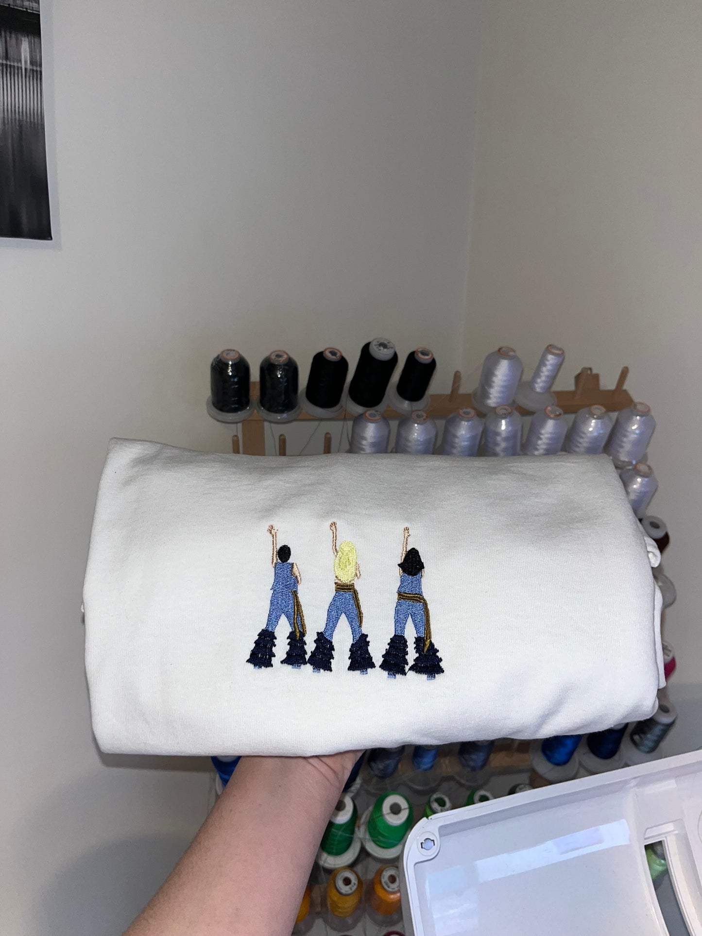 Three Ladies Embroidery T-Shirt