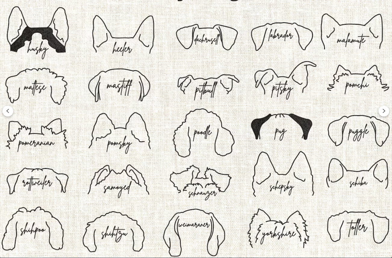 Dog Embroidery Walking (Change Breed) Hoodie