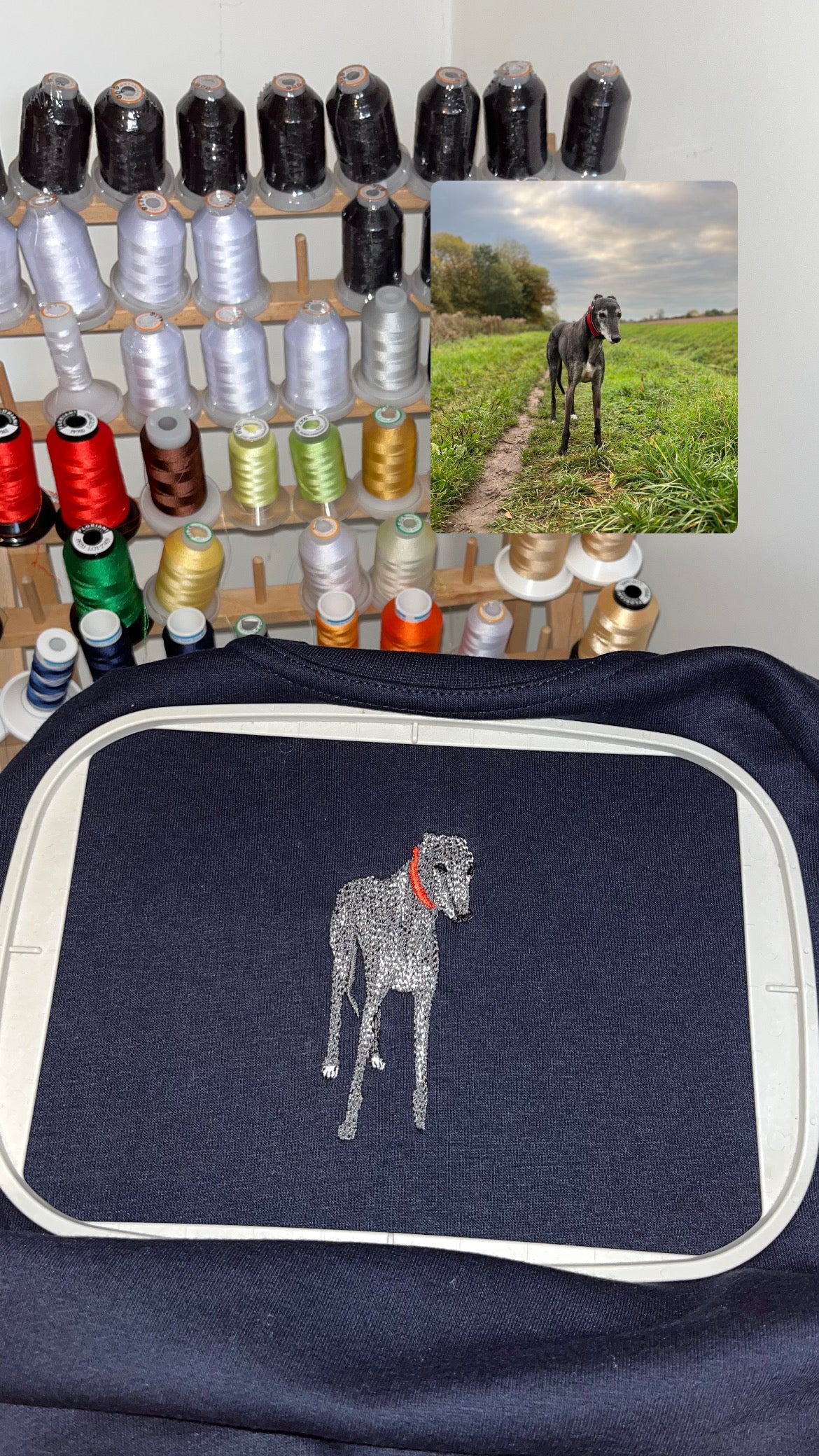 Outline/With Infill Dog Custom Sweater