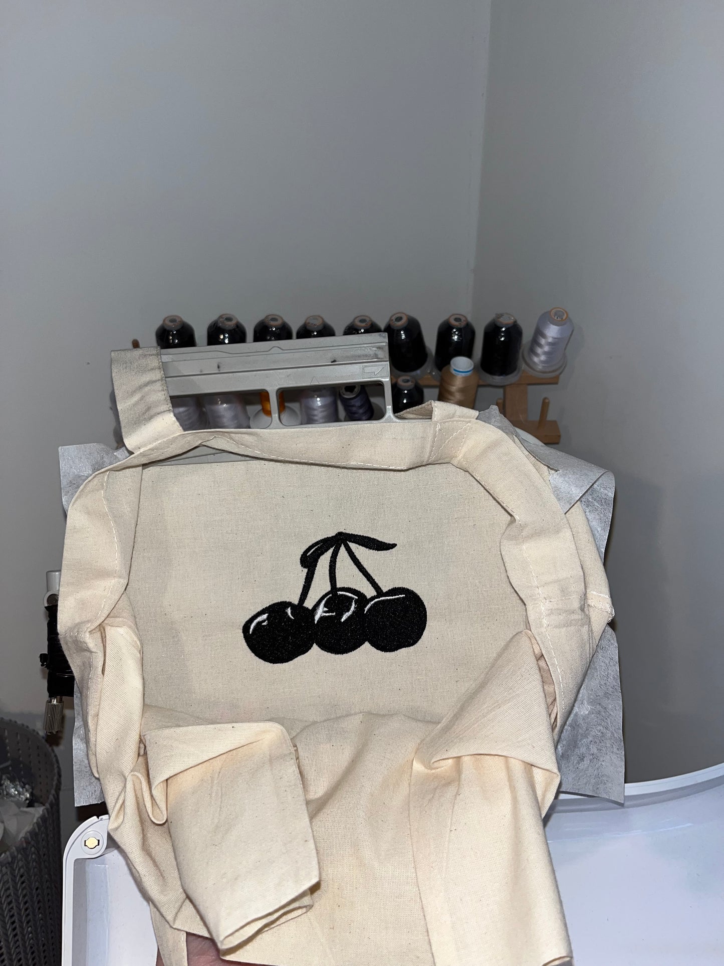 Hanging Cherry Tote Bag