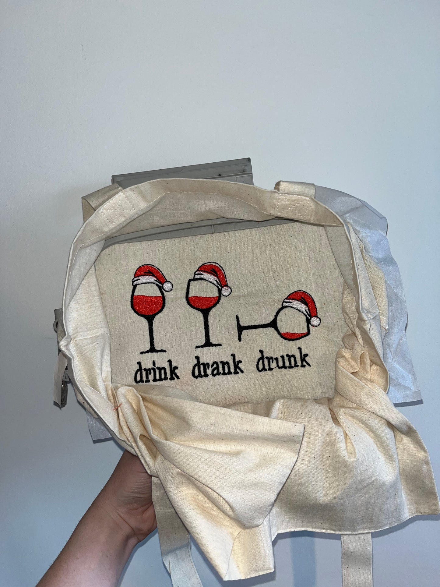 Drink Drank Drunk Tote Bag