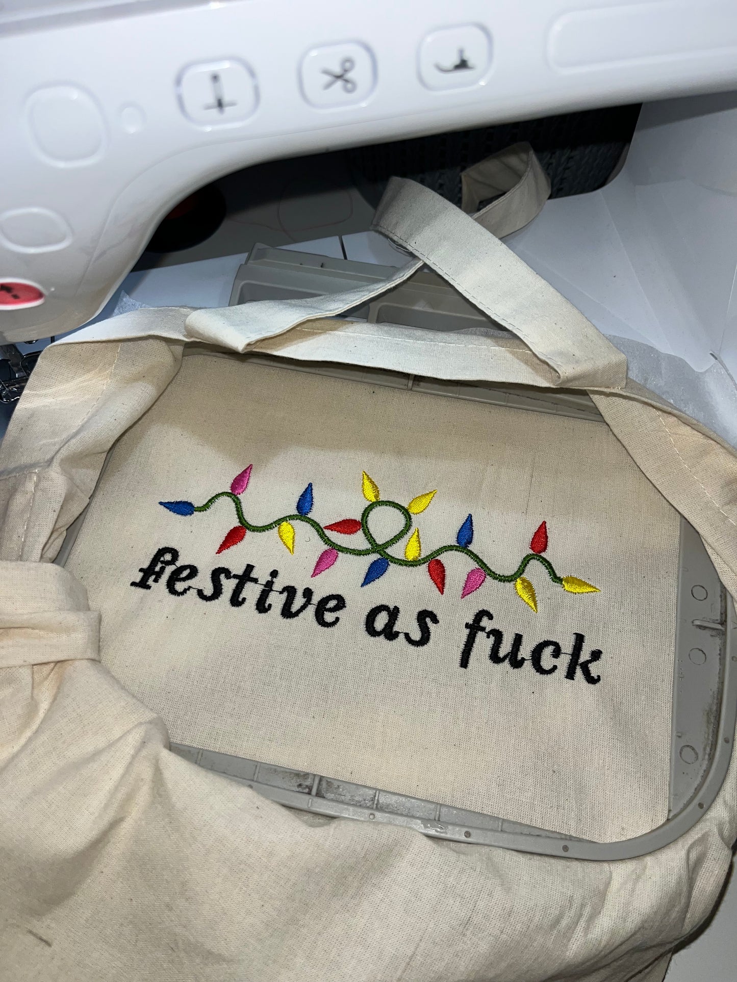 Festive As Fuck Tote Bag