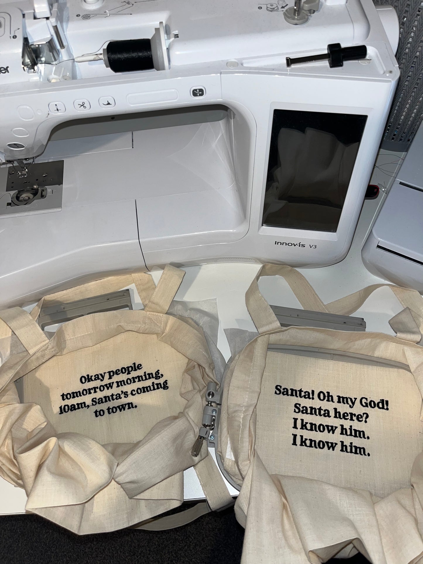 Santa’s Coming Tote Bag
