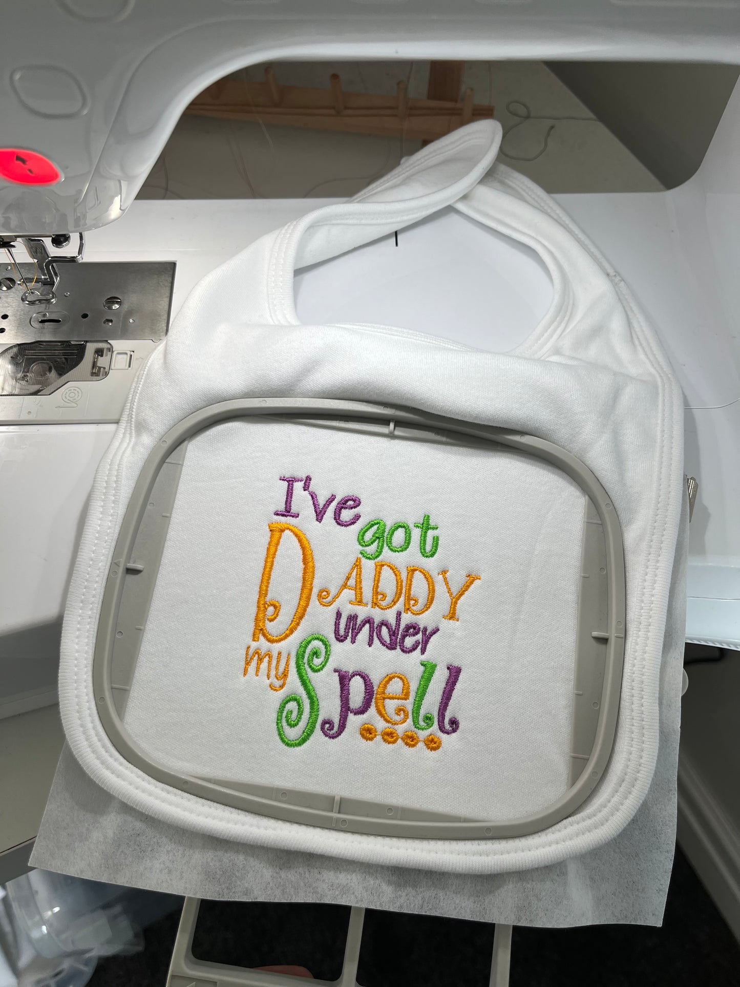 Daddys Spell Baby Bib