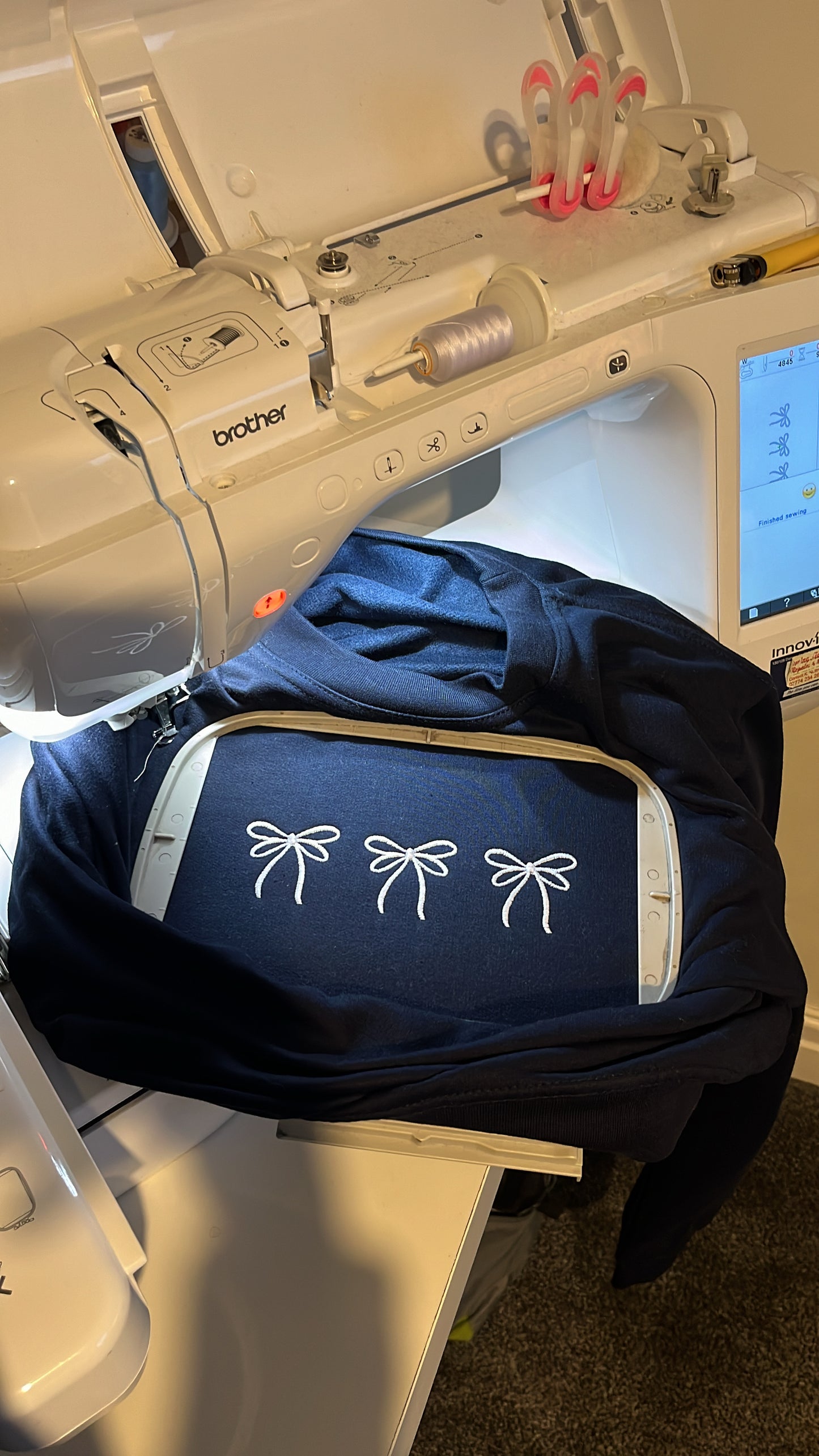 Three Bow Sweatshirt