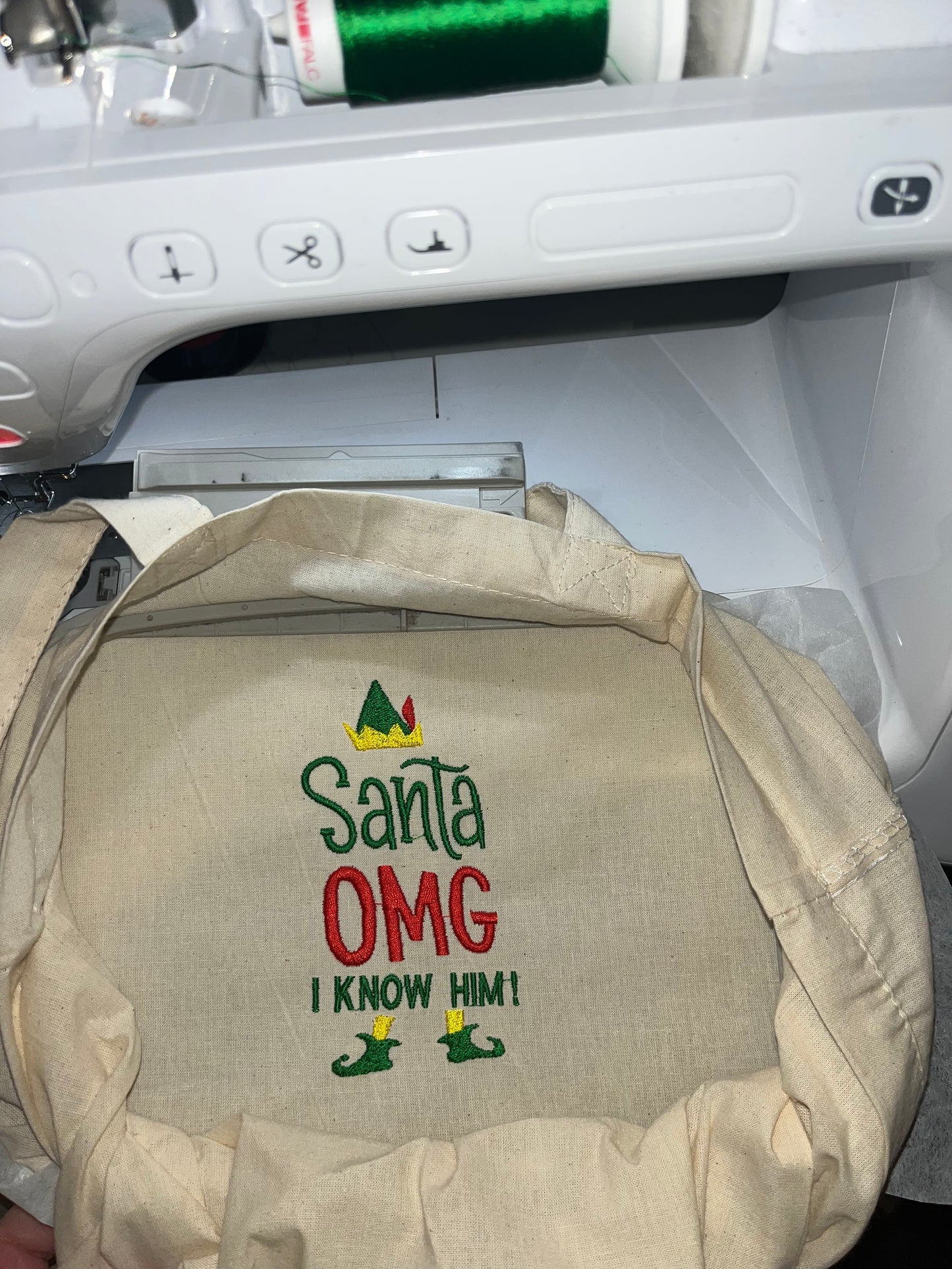 Santa OMG I Know Him Tote Bag