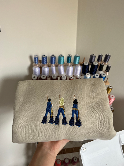 Three Ladies Embroidery Sweatshirt