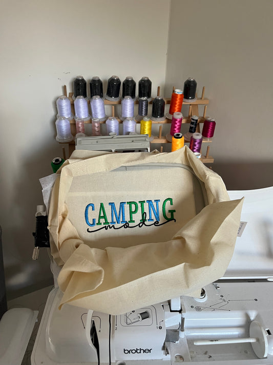 Camping Mode Tote Bag