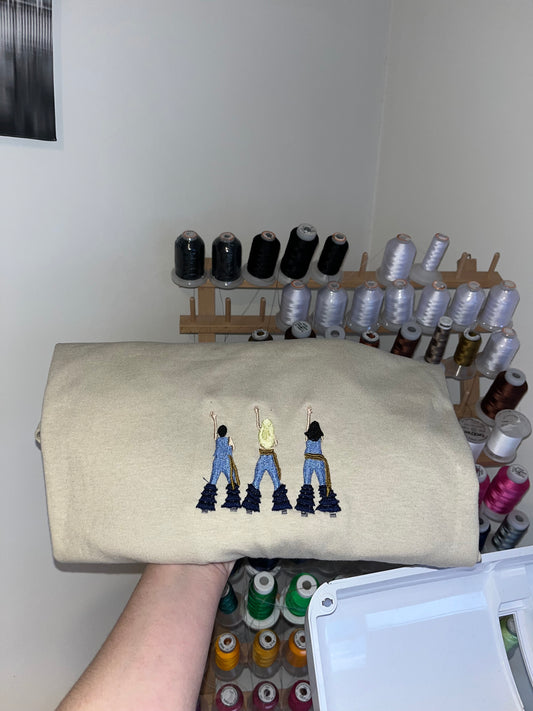 Three Ladies Embroidery T-Shirt