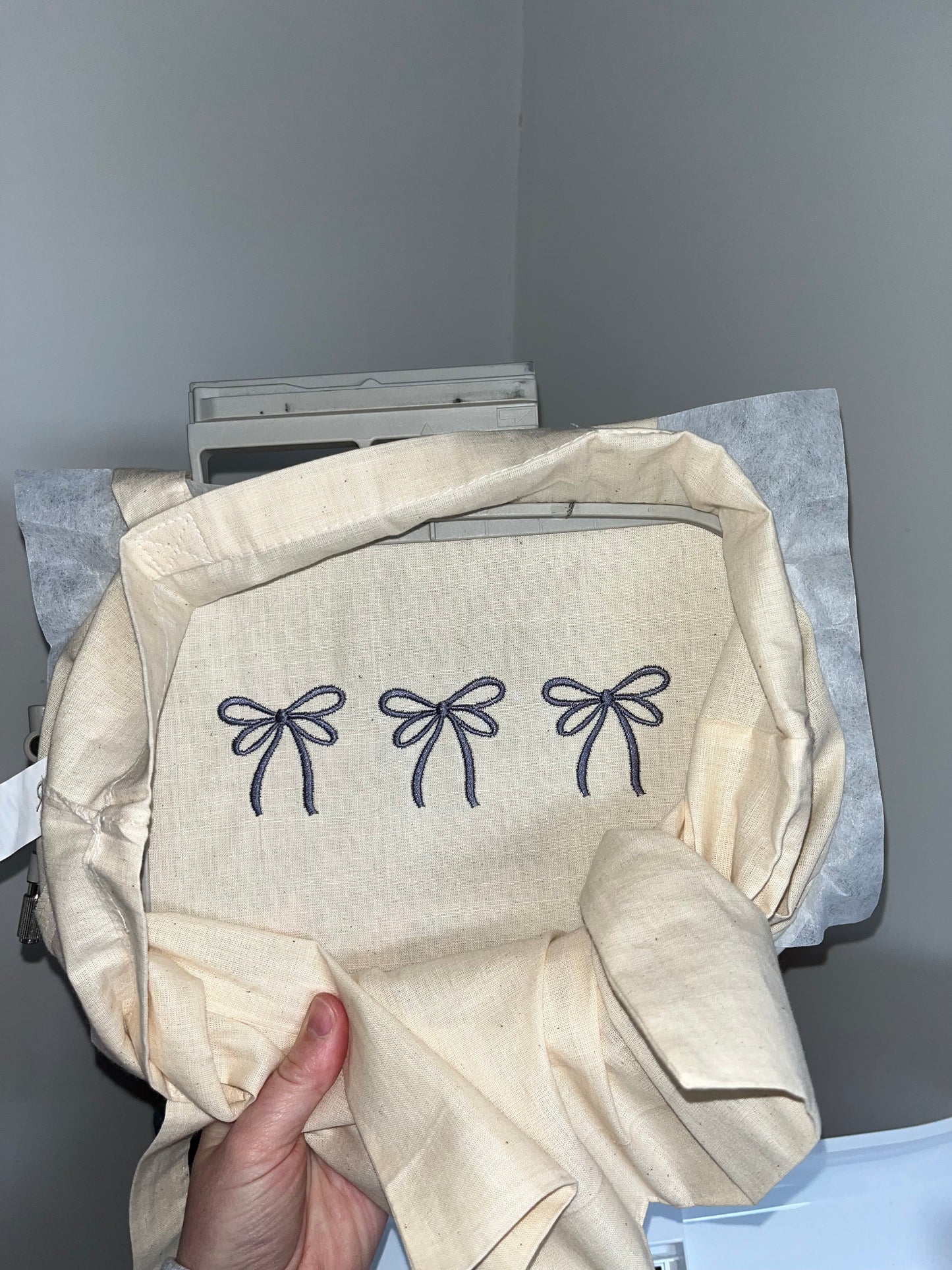 Triple Bow Tote Bag