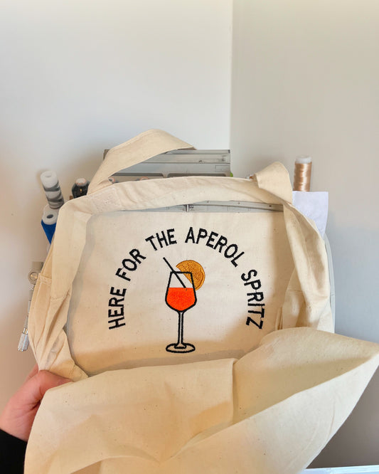 Here For The Aperol Spritz Tote Bag