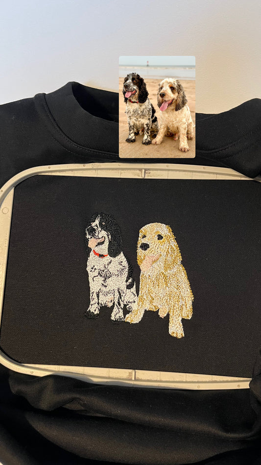 Outline/With Infill Dog Custom Sweater