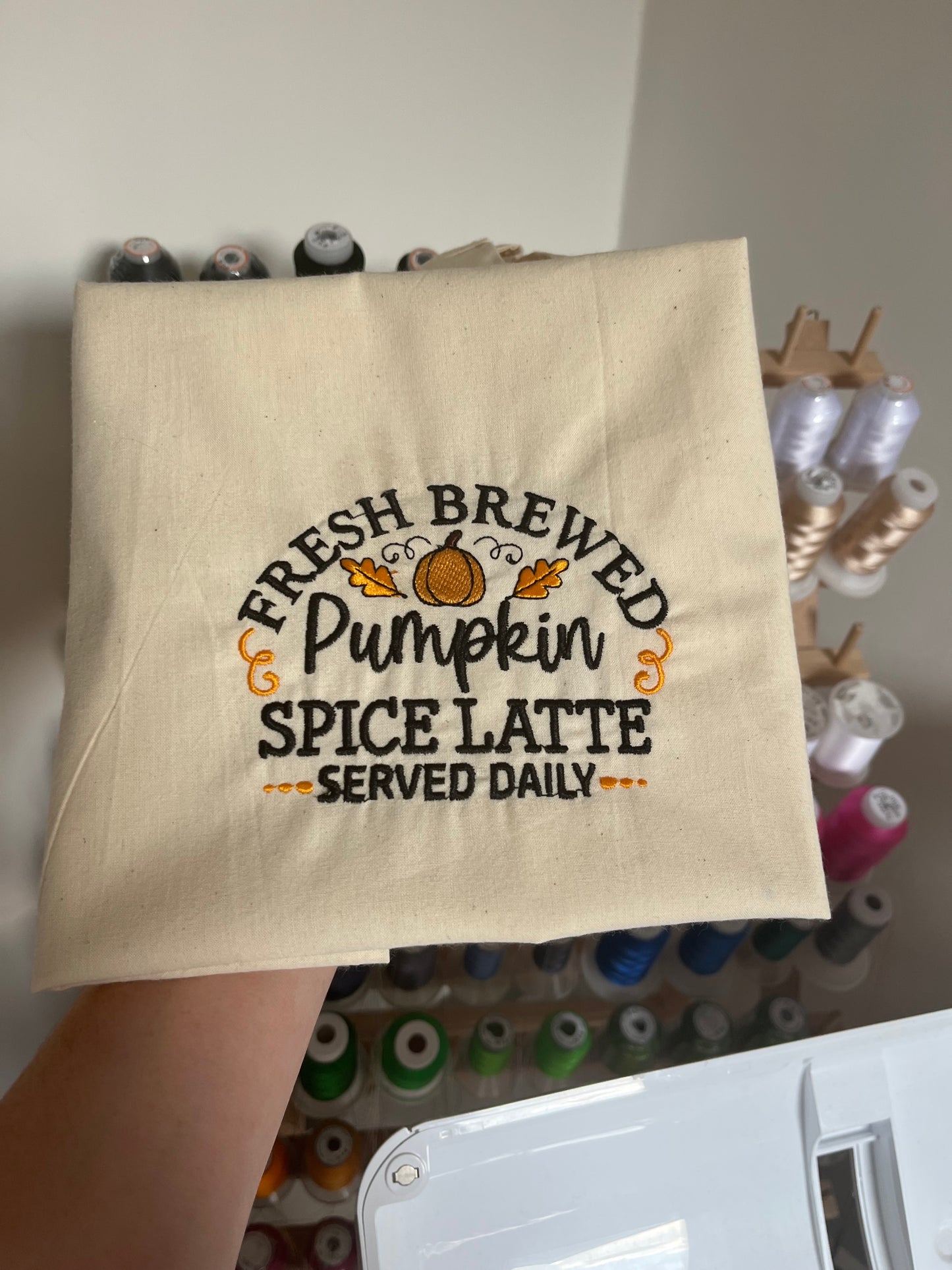 Spiced Latte Pumpkin Tote Bag