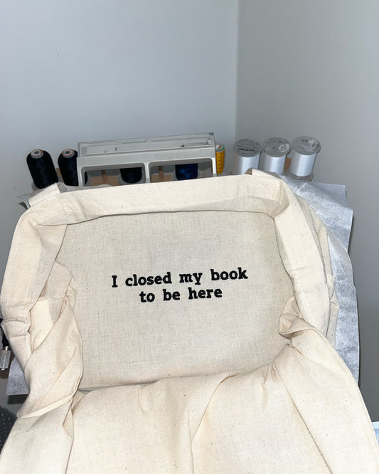 Closed Book Tote Bag
