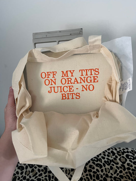 Orange Juice Tote Bag