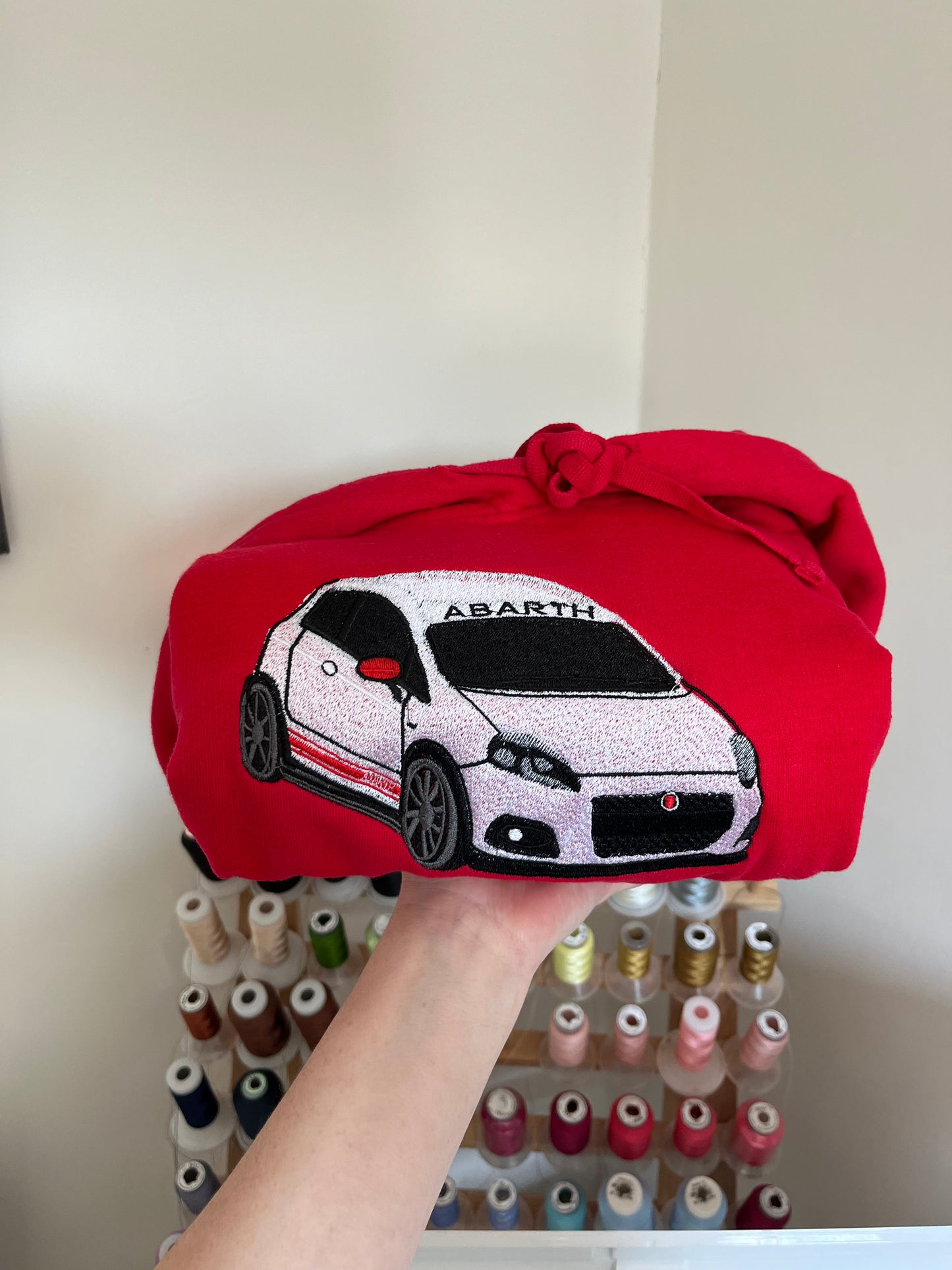 Car Custom Embroidery Hoodie