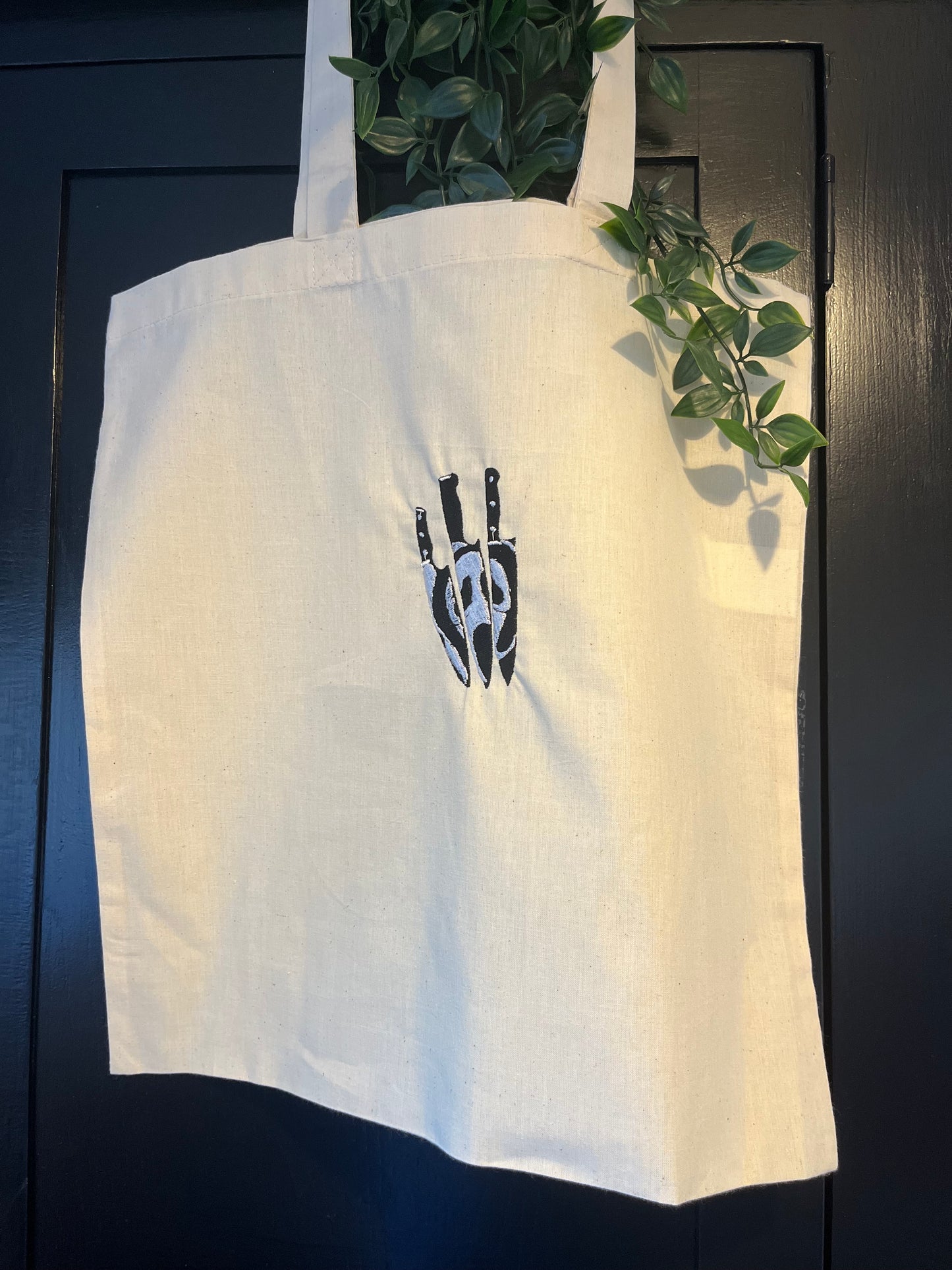 Scary Knife Tote Bag