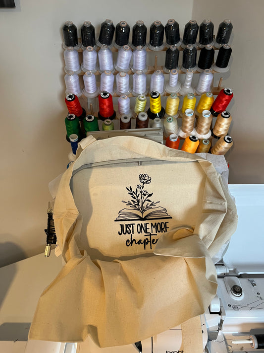 Just One More Chapter Tote Bag