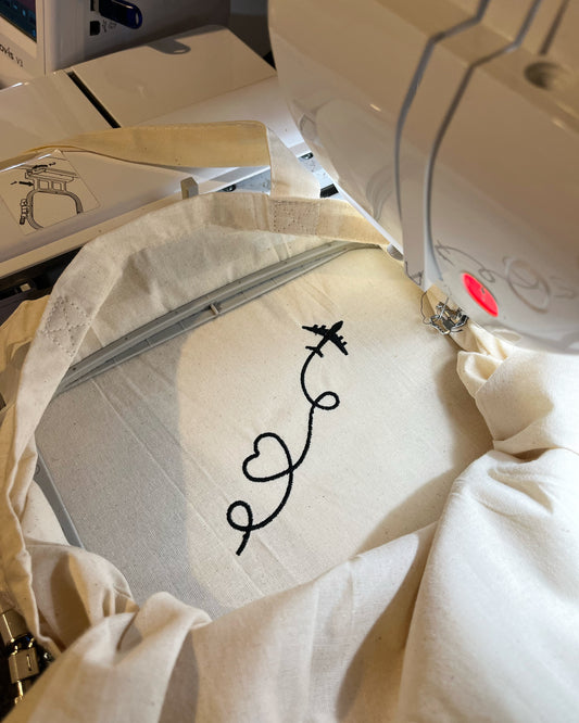 Travelling Plane Tote Bag
