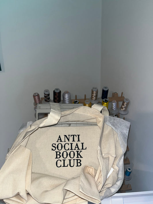 Anti Social Book Club Tote Bag