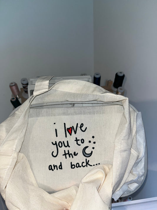 Moon Love Tote Bag