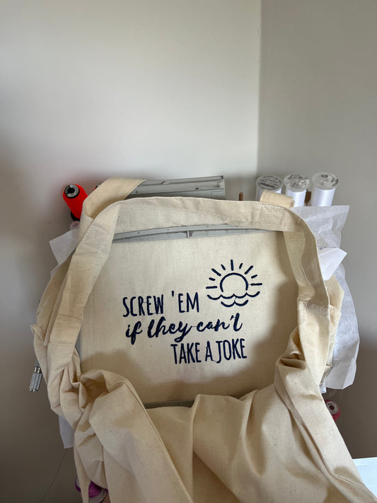 Screw Em Tote Bag