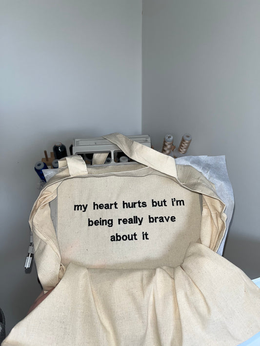 My Heart Hurts Tote Bag