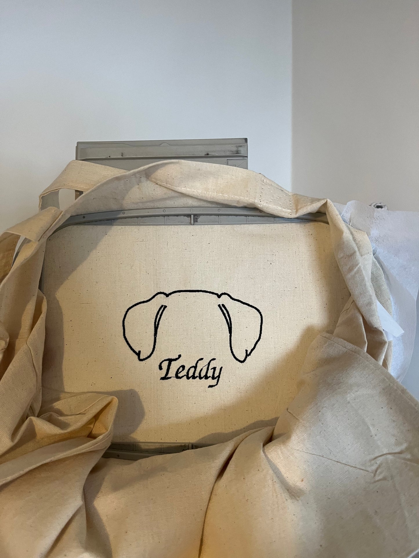 Dog Embroidery (Add Name) (Choose Breed) Tote Bag